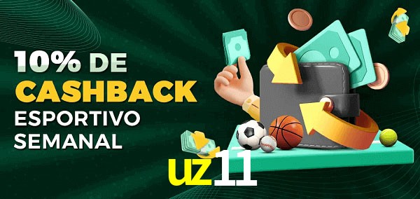 10% de bônus de cashback na uz11